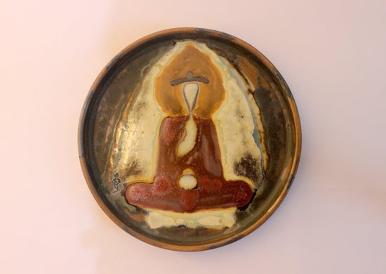 Buddha Without Form Handmade Ceramic Tray - Amber Sealed - Modern Chinese Jewelry & Craft