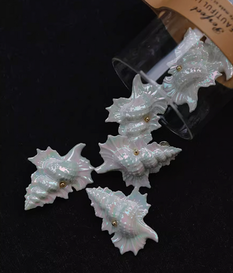 handmade_ceramic_brooch_shell_conch_product_shot_video